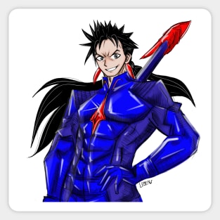 lancer in fate stay night in sinister cosplay Sticker